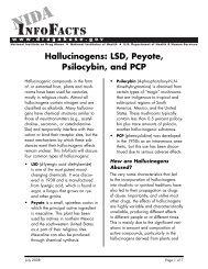 Hallucinogens: LSD, Peyote, Psilocybin, and PCP