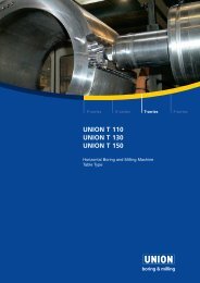union t 110 union t 130 union t 150 - UNION Werkzeugmaschinen ...