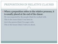 PREPOSITIONS IN RELATIVE CLAUSES - Catedu