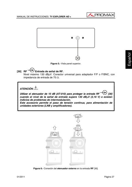 TV EXPLORER HD+ manual - Promax