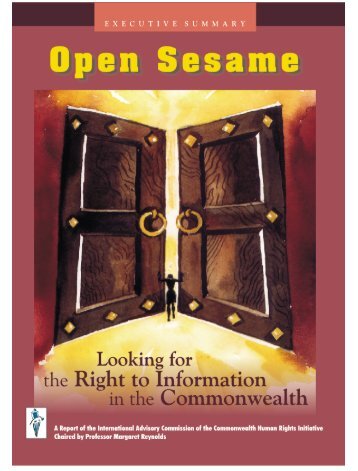 chri executive summary 2003: looking for the right to information in ...