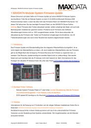 1 MAXDATA Modular System Firmware Update