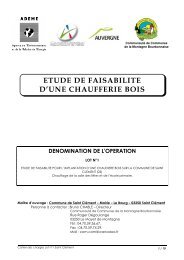 ETUDE DE FAISABILITE D'UNE CHAUFFERIE BOIS - CommunautÃ© ...