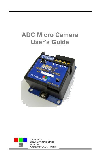 ADC Micro Users Manual - Tetracam