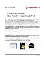 PragmaDev launches Real Time Developer Studio V1.0