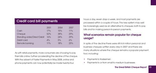 The Great British Cheque Report - Cheque and Credit Clearing ...