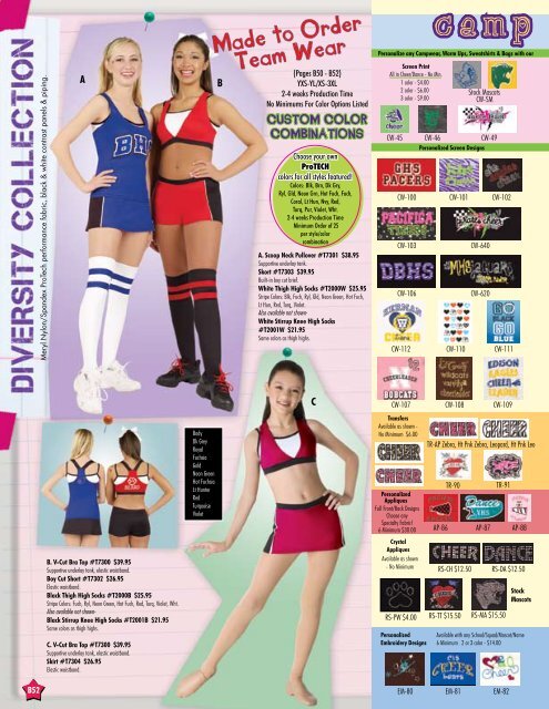 to download the entire 2010 Mini Catalog - Broadway Cheerleading