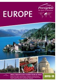 EUROPE small group & self guided tours & treks - OBrochure