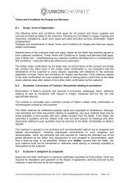 Terms and Conditions for Supply and Services E.1. Scope / Area of ...