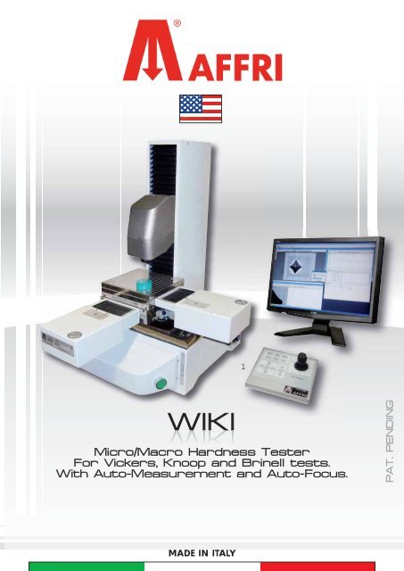 Micro/Macro Hardness Tester For Vickers, Knoop ... - Spectra Services