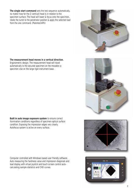 Micro/Macro Hardness Tester For Vickers, Knoop ... - Spectra Services