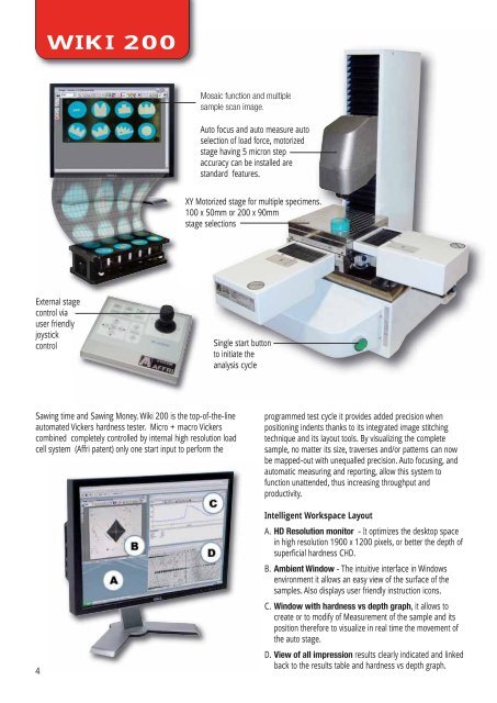 Micro/Macro Hardness Tester For Vickers, Knoop ... - Spectra Services