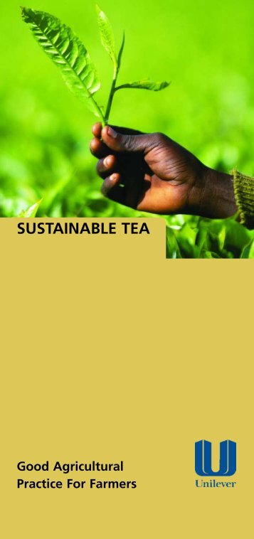 Sustainable Tea. Good agricultural practice for Farmers - Unilever