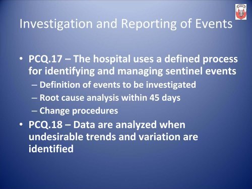 HAAD Standards For Licensure And Quality Improvement