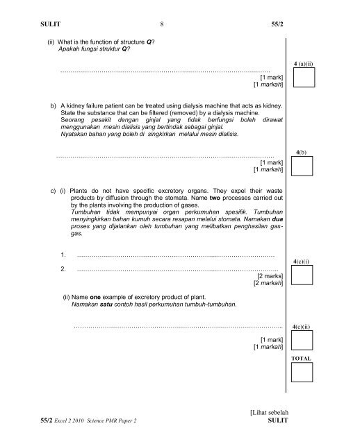 Paper 2 Sabah 2010