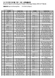 2013 å¹´æç©ä¹åè¨åï¼ç¬¬åä¸æï¼å¬éæ½ç±¤çµæResult of Open Lot ...