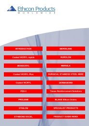 Jhonson & Jhonson - Ethicon Product Guide