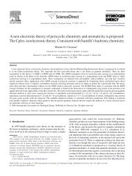A new electronic theory of pericyclic chemistry and aromaticity is ...