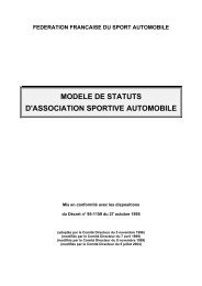 modele de statuts d'association sportive automobile - FFSA