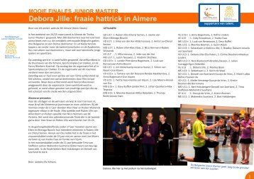 Junior Master Almere 2012.cdr - Badminton Nederland