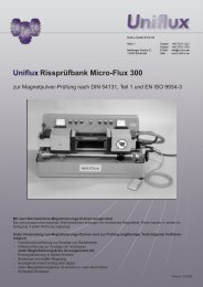 Uniflux Rissprüfbank Micro-Flux 300