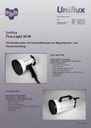 Uniflux Flux-Light 35 W UV-Handleuchten mit Vorschaltdrossel zur ...