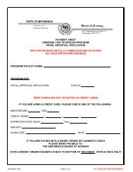 Initial Program Approval Application - the New Mexico Board of ...