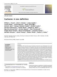 Cachexia: A new definition - Fight Malnutrition