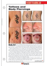 Tattoos and Body Piercings pdf - U.S. Pharmacist