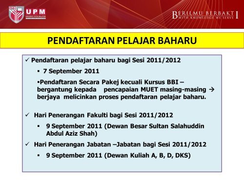 Timbalan Dekan (Akademik & Hal Ehwal Pelajar) - UPM