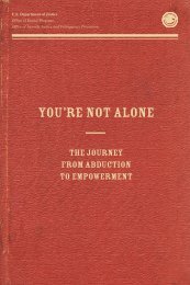 You're Not Alone: The Journey from Abduction to Empowerment