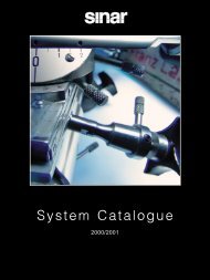 System Catalogue - Sinar Photography