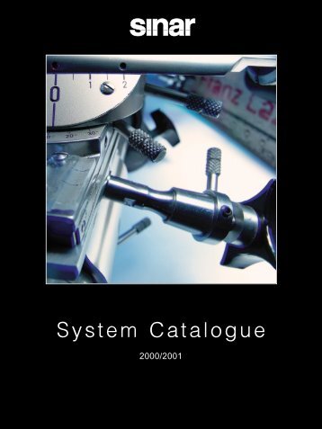 System Catalogue - Sinar Photography