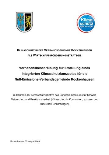 Vorhabensbeschreibung zur Erstellung eines integrierten ...