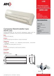 Compacte Wandmodellen type ASYA LGC - Air Trade Centre