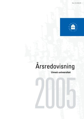 Styrelsens beslut om årsredovisning för 2005 - Umeå universitet