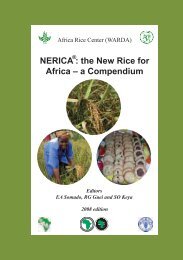 NERICA Compendium - Kenya Rice Researchers Forum