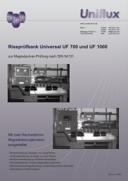 Rissprüfbank Universal UF 700 und UF 1000