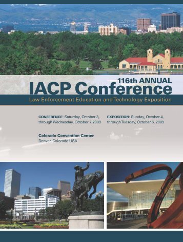 116th ANNUAL IACP Conference - Police Chief Magazine