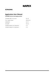 ICPAGING Application User Manual - Barix