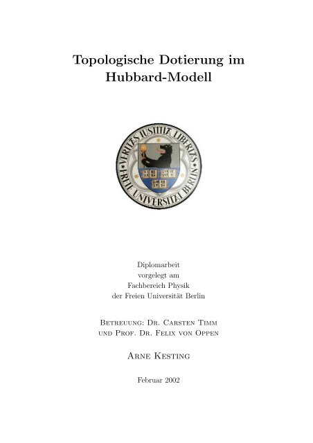Topologische Dotierung im Hubbard-Modell