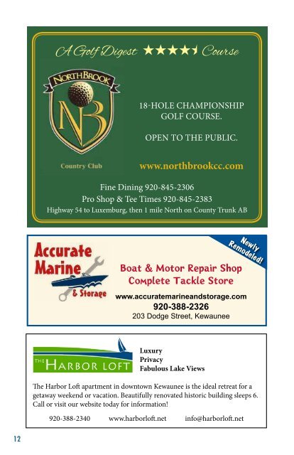 2013 Business & Visitors Guide - Kewaunee Chamber of Commerce