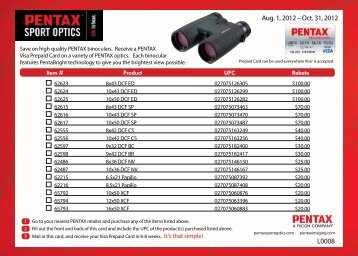 Pentax Rebate