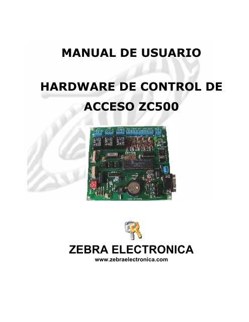 MANUAL CONTROLADOR ZC500_v1 .pdf - Zebra Electronica