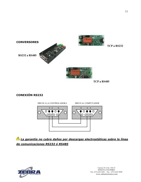 MANUAL CONTROLADOR ZC500_v1 .pdf - Zebra Electronica