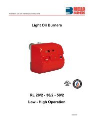 Light Oil Burners RL 28/2 - Power Equipment Company