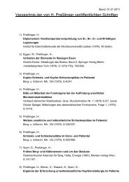 Verzeichnis der von H. Preßlinger - Institut für Ur - Uni.hd.de