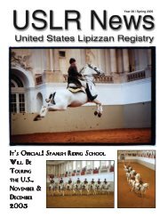 Spring 2005 - United States Lipizzan Federation