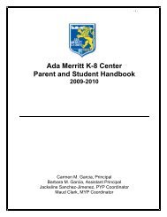 Parent and Student Handbook - Ada Merritt K-8 Center - Miami ...