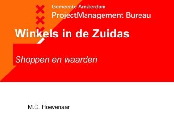 Winkelconcept - Bewonersplatform Zuidas